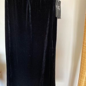 IZ BYER CALIFORNIA S Black Velvet Skirt